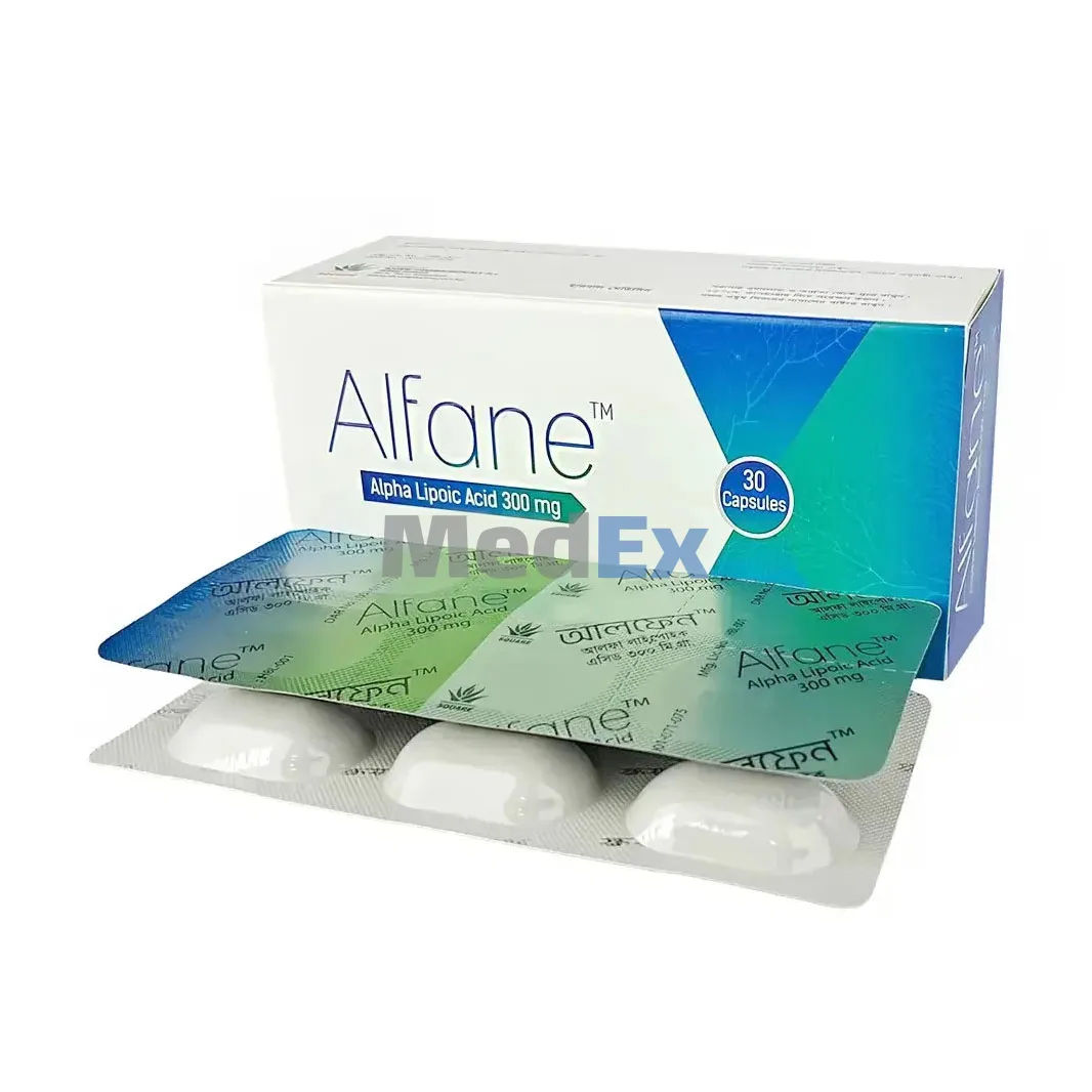 Alfane 300 mg Packaging
