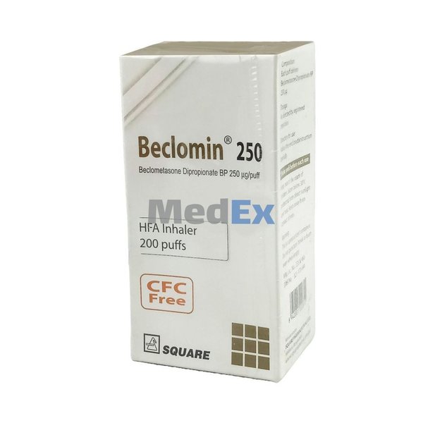 Beclomin 250 mcg/puff Packaging