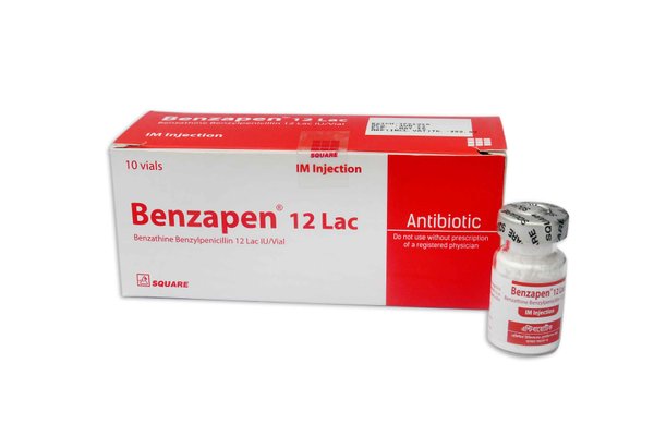 Benzapen 12 lac units/vial Packaging