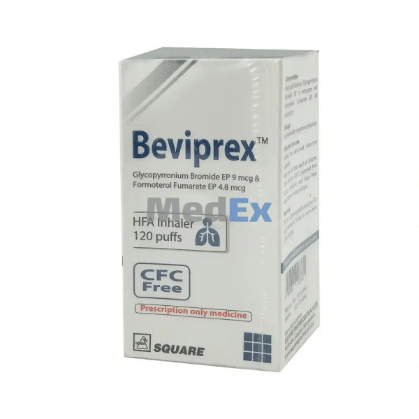Beviprex (9 mcg+4.8 mcg)/puff Packaging