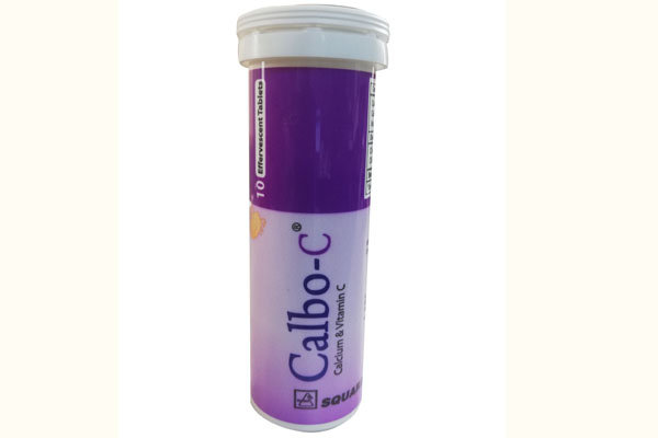 Calbo-C 1000 mg+327 mg (Conventional calcium)+500 mg Packaging