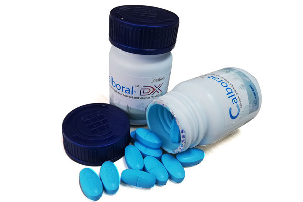 Calboral-DX 600 mg+400 IU Packaging