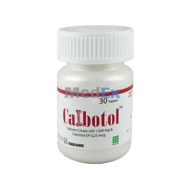 Calbotol 1200 mg+0.25 mcg Packaging
