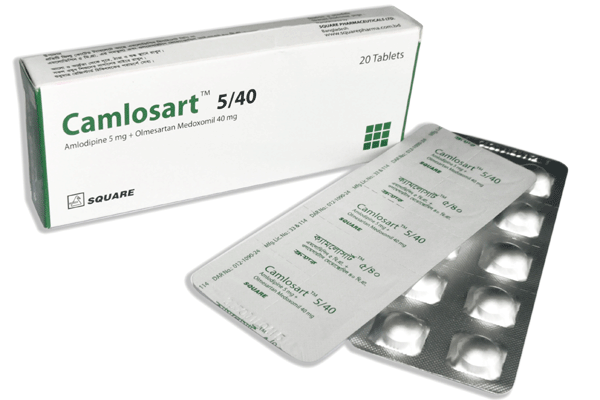 Camlosart 5 mg+40 mg Packaging