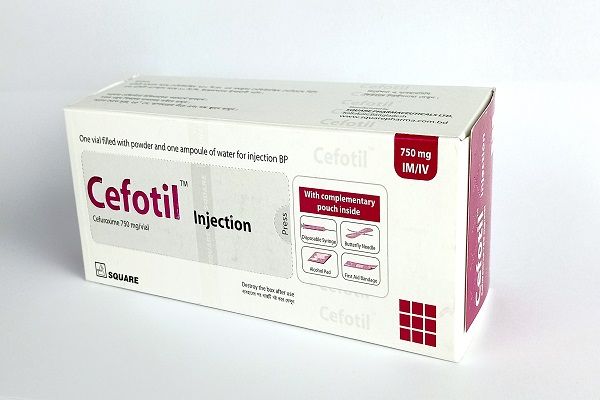 Cefotil 750 mg/vial Packaging