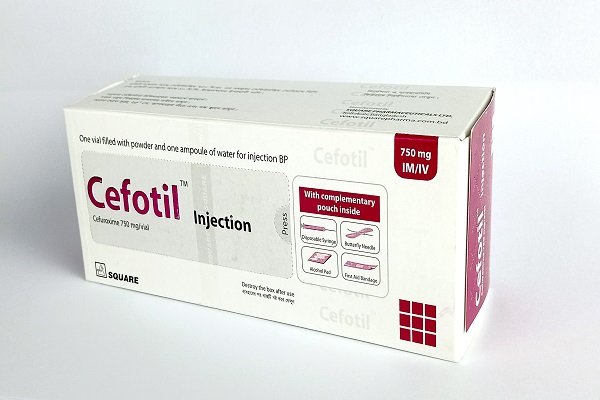 Cefotil 750 mg/vial Packaging