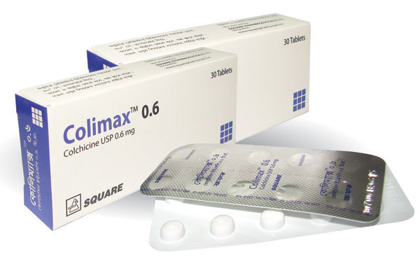 Colimax 0.6 mg Packaging