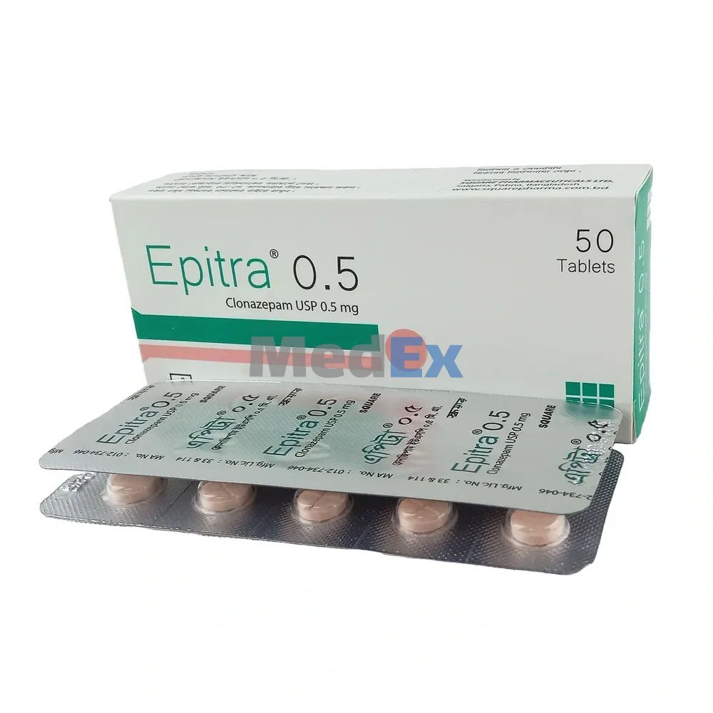 Epitra 0.5 mg Packaging