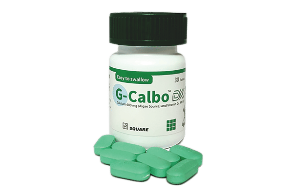 G-Calbo DX 600 mg+400 IU Packaging