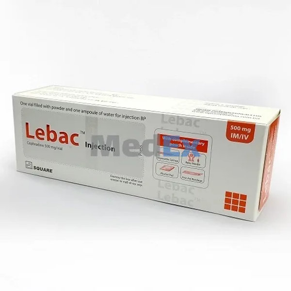 Lebac 500 mg/vial Packaging
