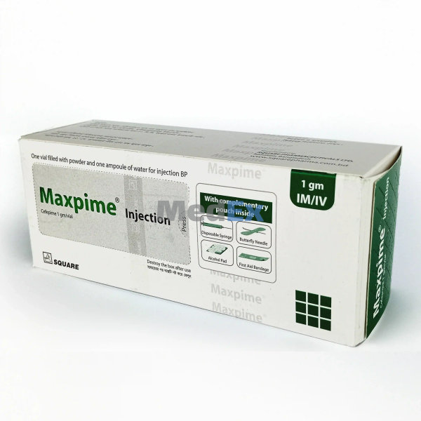 Maxpime 1 gm/vial Packaging