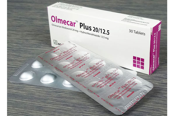 Olmecar Plus 20 mg+12.5 mg Packaging