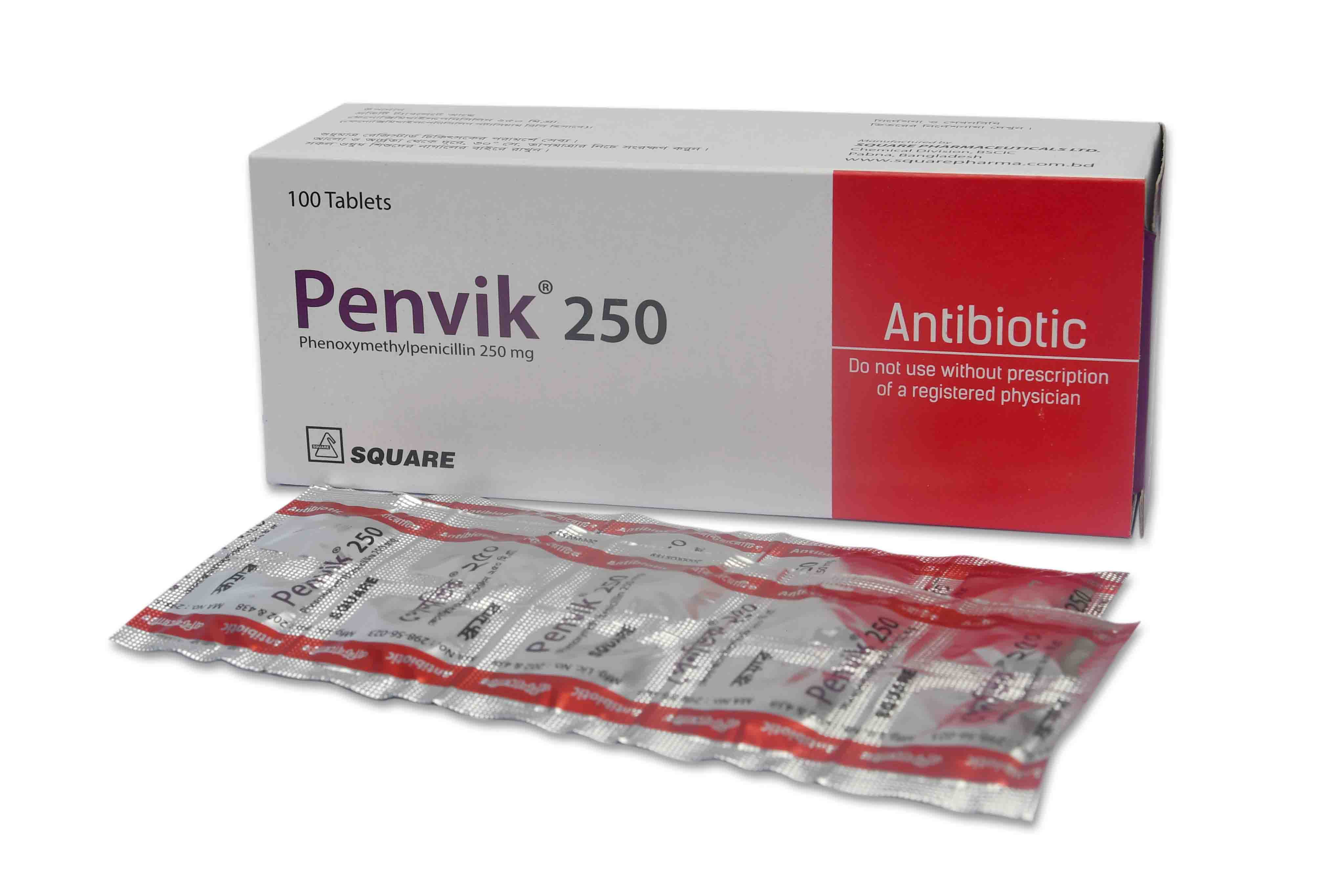 Penvik 250 mg Packaging