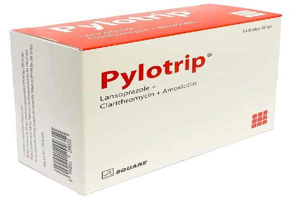 Pylotrip 30 mg+1000 mg+500 mg Packaging