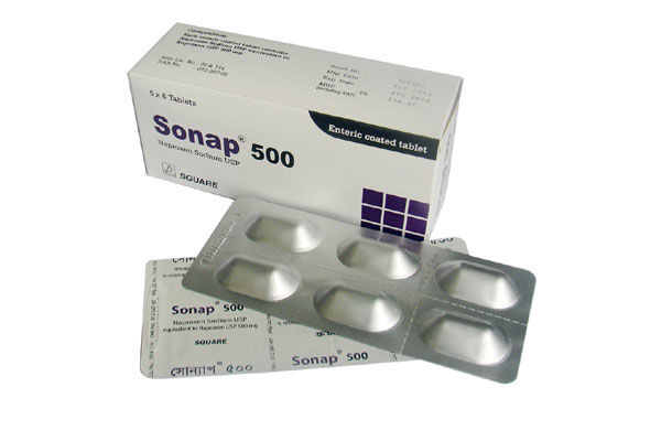 Sonap 500 mg Packaging