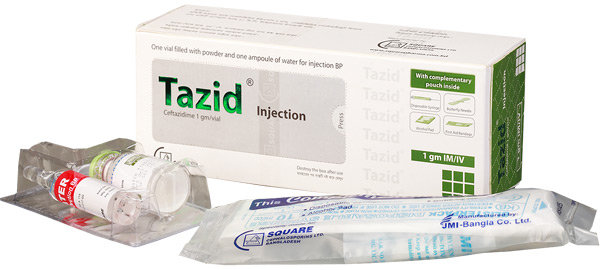 Tazid 250 mg/vial Packaging