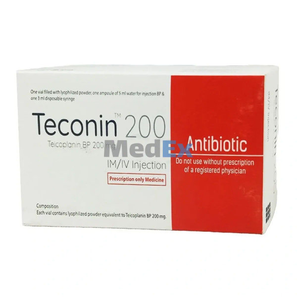 Teconin 200 mg/vial Packaging