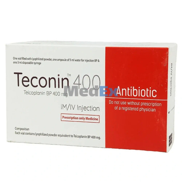 Teconin 400 mg/vial Packaging