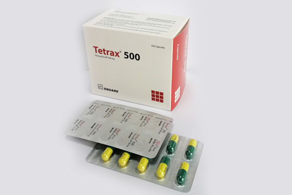 Tetrax 500 mg Packaging