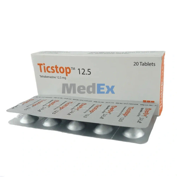 Ticstop 12.5 mg Packaging