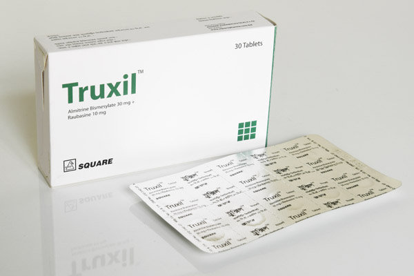 Truxil 30 mg+10 mg Packaging