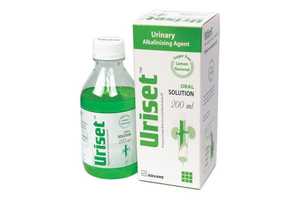 Uriset (1500 mg+250 mg)/5 ml Packaging