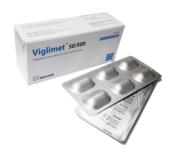 Viglimet 50 mg+850 mg Packaging