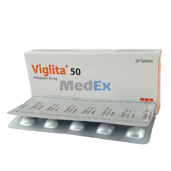 Viglita 50 mg Packaging