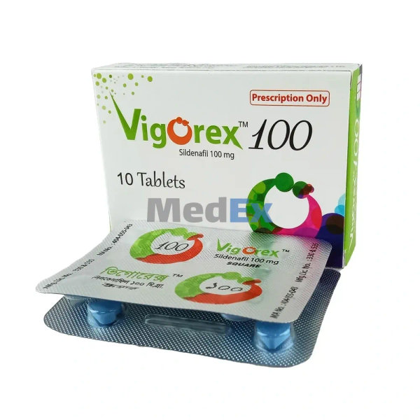 Vigorex 100 mg Packaging