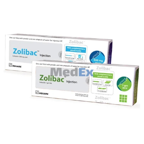 Zolibac 1 gm/vial Packaging