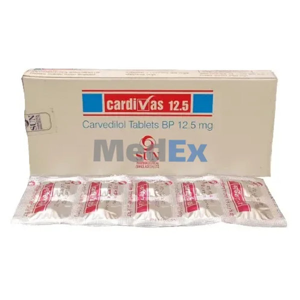 Cardivas 12.5 mg Packaging