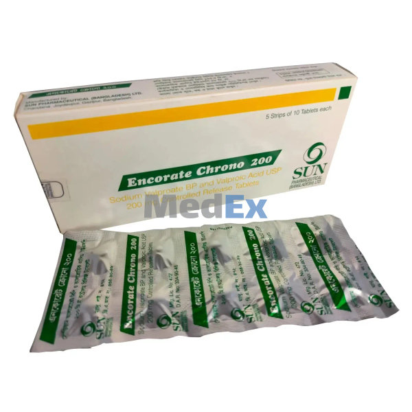 Encorate Chrono 200 mg Packaging