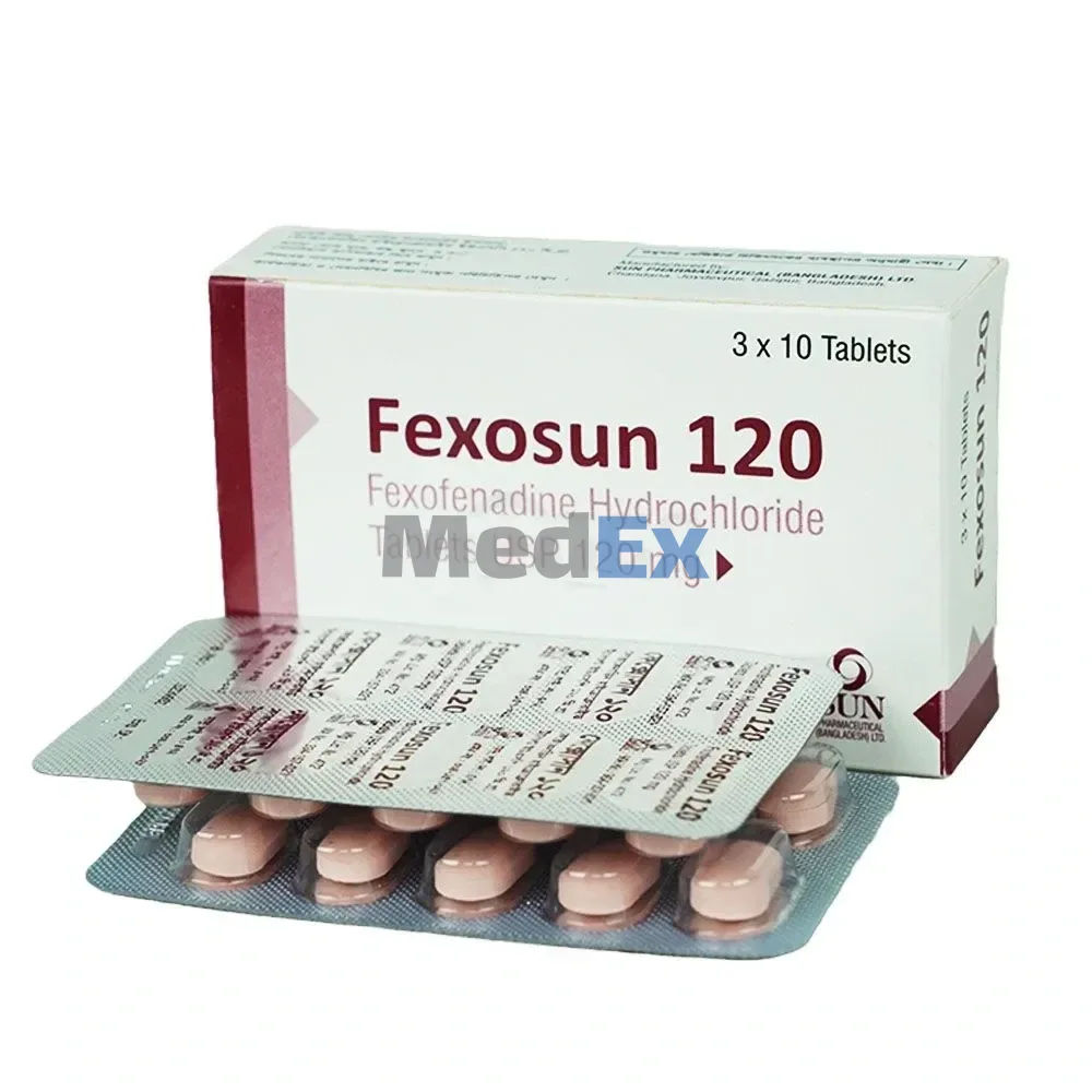 Fexosun 120 mg Packaging