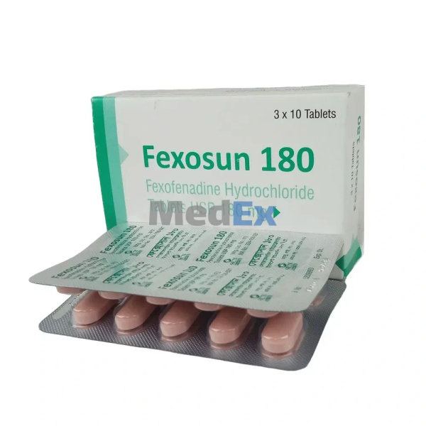 Fexosun 180 mg Packaging