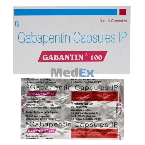 Gabantin 100 mg Packaging