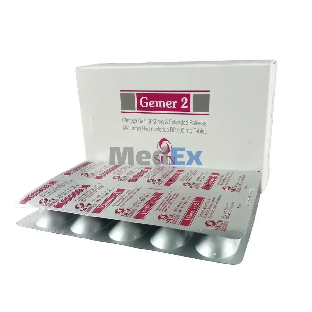 Gemer 2 mg+500 mg Packaging