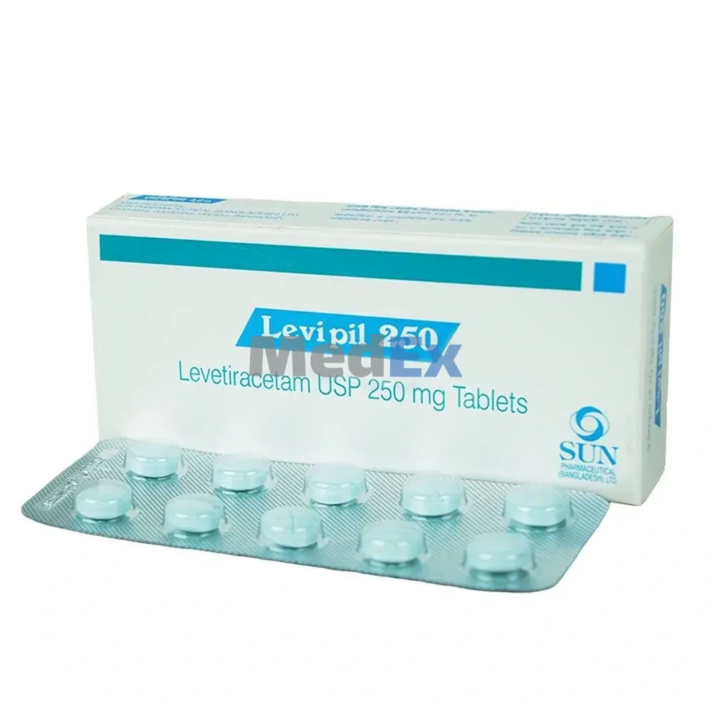 Levipil 250 mg Packaging