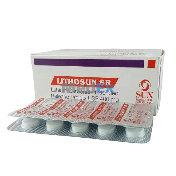 Lithosun SR 400 mg Packaging