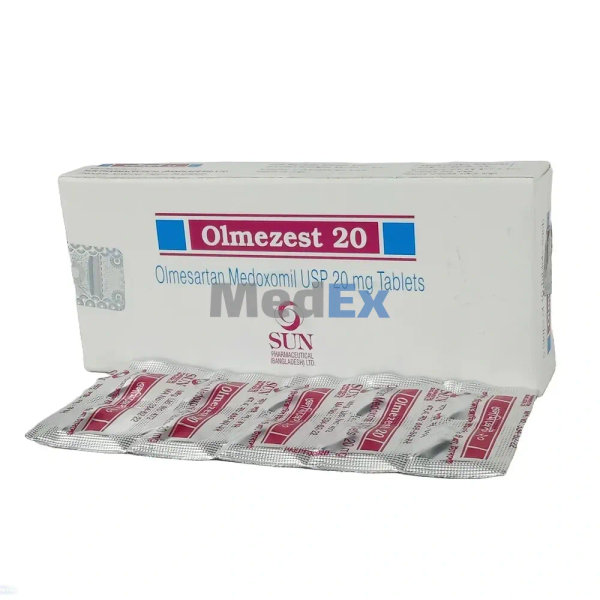 Olmezest 20 mg Packaging