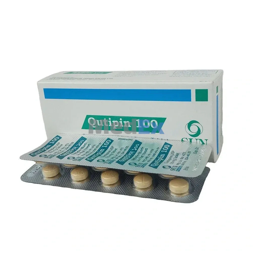 Qutipin 100 mg Packaging