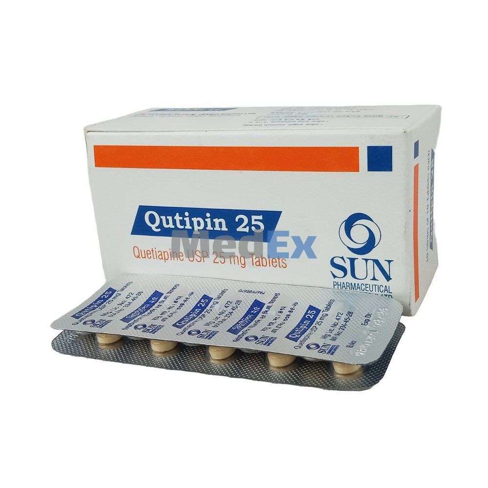 Qutipin 25 mg Packaging