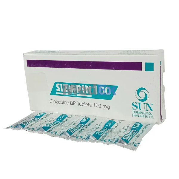 Sizopin 100 mg Packaging