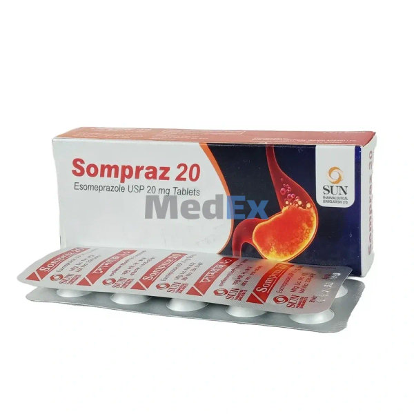 Sompraz 20 mg Packaging