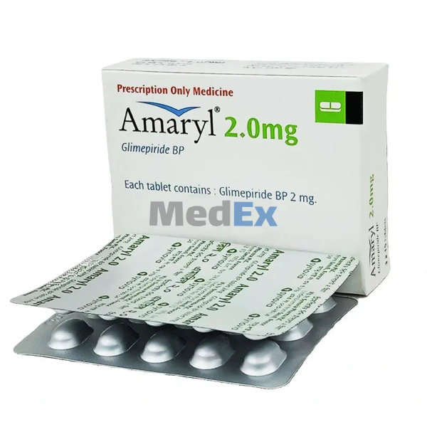 Amaryl 2 mg Packaging