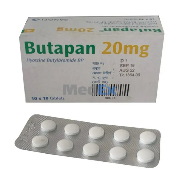 Butapan 20 mg Packaging