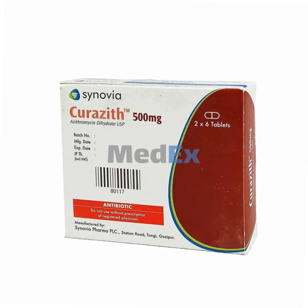 Curazith 500 mg Packaging