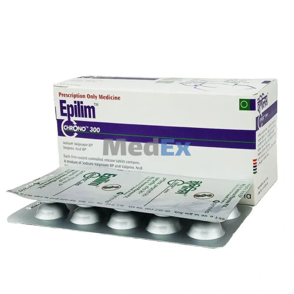 Epilim Chrono 300 mg Packaging