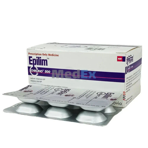 Epilim Chrono 500 mg Packaging