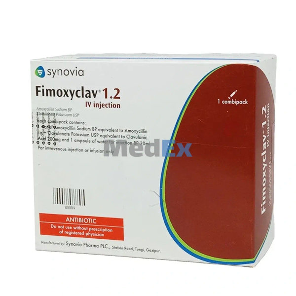Fimoxyclav (1 gm+200 mg)/20 ml Packaging