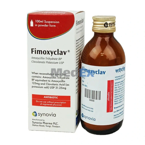 Fimoxyclav (125 mg+31.25 mg)/5 ml Packaging